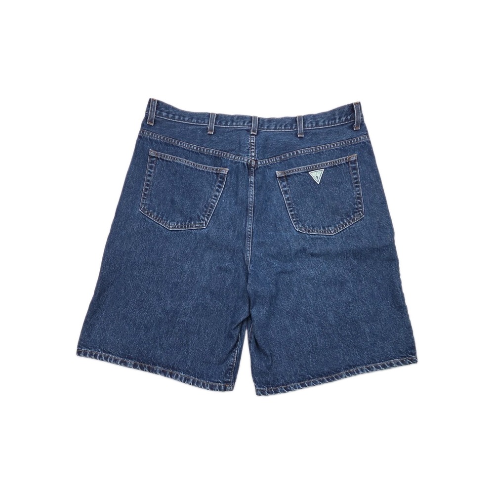 VTG 90s Guess Jeans Blue Denim Shorts Men 40x10 USA Made Y2K Streetwear Hip Hop